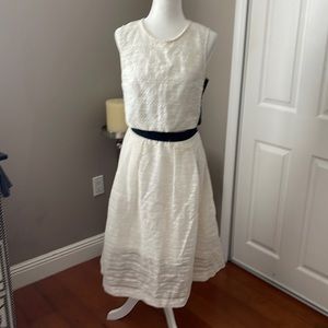 Rachel Roy White Crop Top with A-Line Brunch Skirt.